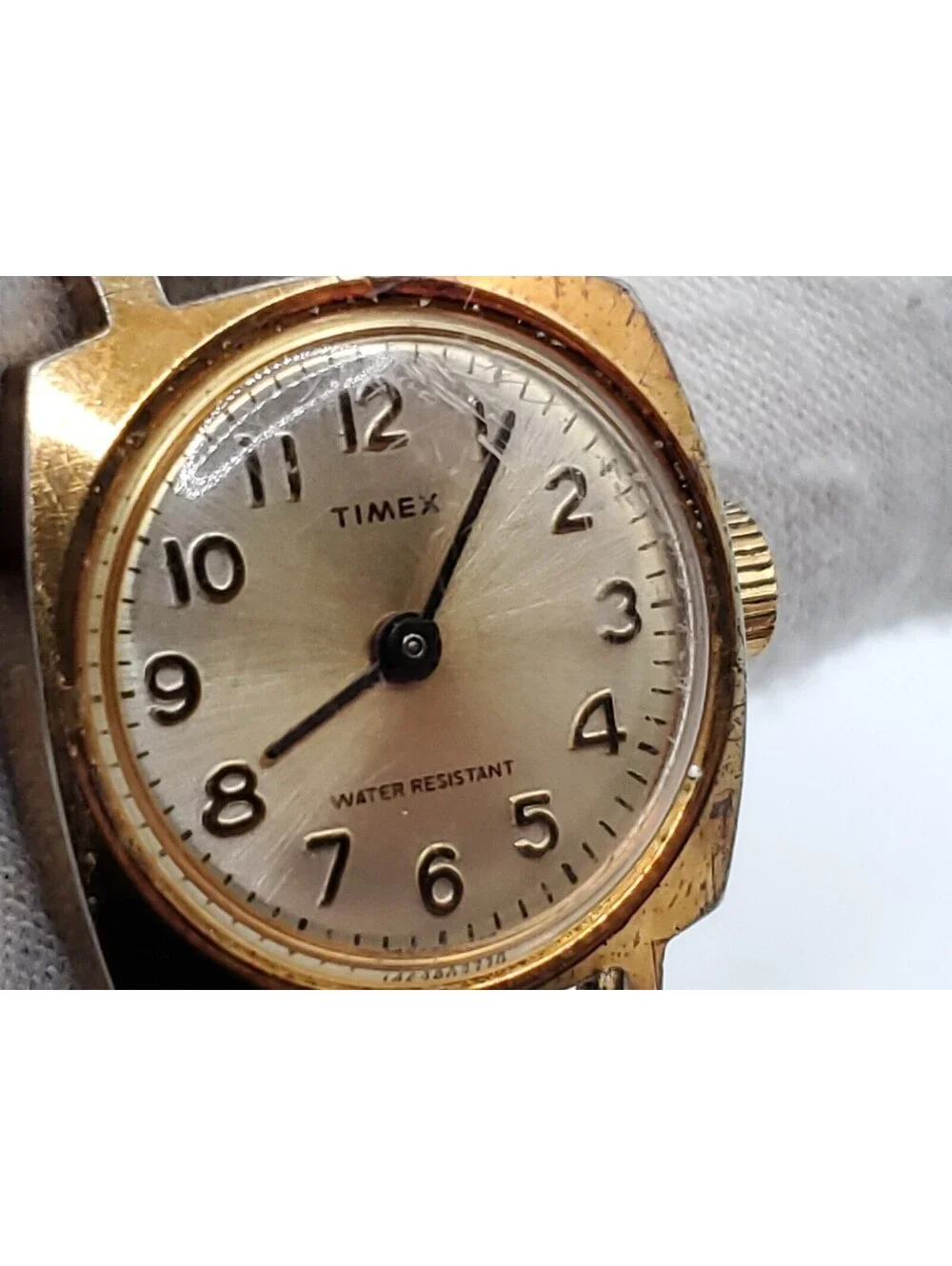Vintage Timex Mechanical Watch Womens Running Gold Tone 20mm